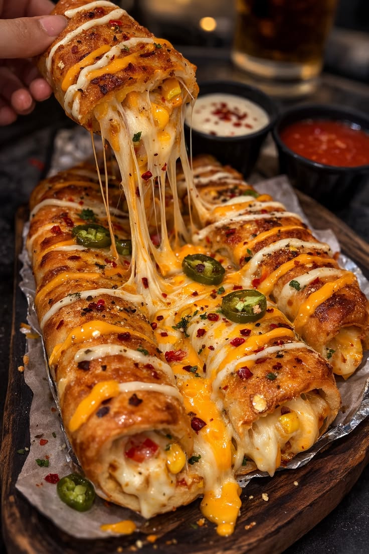 Crispy outside, molten inside… every bite = pure…